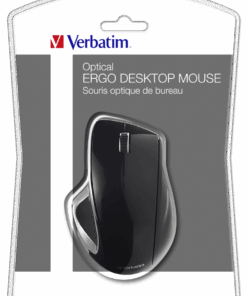 Verbatim Optical Desktop Go Ergo Mouse Black - Ecomelani