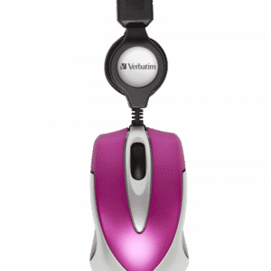 Verbatim Optical Desktop Go Mini Travel Mouse Pink - Ecomelani