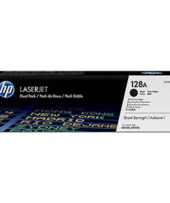 Original Black HP CE320AD Toner Cartridge 128A Twin Pack - Ecomelani
