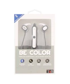 TNB White Be Color Earphones + Mic Into - Ear Flat Cable - Ecomelani