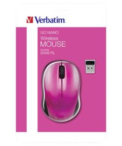 verbatim go nano wireless mouse hot pink ecomelani cyprus