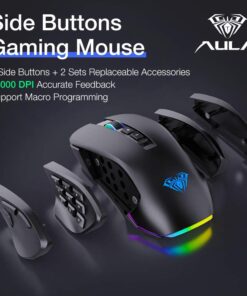 AULA H510 Professional MMO Black Gaming Mouse Wired - Ecomelani