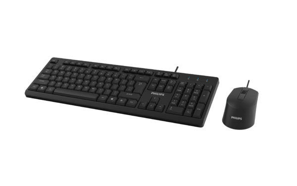 Philips SPT6234 Keyboard + Mouse Set Black - Ecomelani