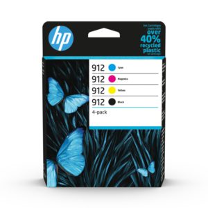Original HP 912 4-pack ink cartridge set black+color from Ecomelani Cyprus (6ZC74AE)