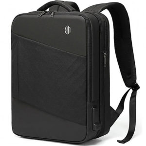 Arctic Hunter B00345 Backpack Expandable Black with USB, audio 15.6