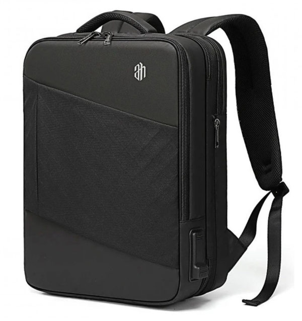 Arctic Hunter B00345 Backpack Expandable Black with USB, audio 15.6