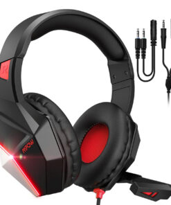 MPOW Gaming Headset EG10 LED Multiplatform 3.5mm Black Red