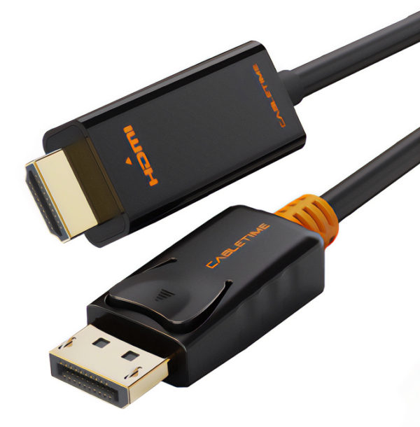 CABLETIME Cable Displayport to HDMI black ecomelani cyprus