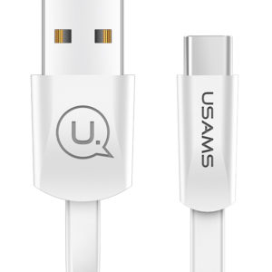 USAMS White USB to Type-C Cable 1,2m
