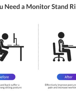 monitor stand orico organizer black