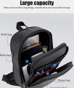 Arctic Hunter xb0011 Crossbody Bag Black ecomelani cyprus