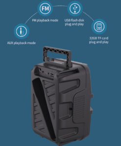 Alternative view of Celebrat Portable Speaker With Microphone OS-60 Bluetooth 5W, FM, USB, AUX