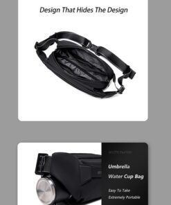 Alternative view of Arctic Hunter Nice Crossbody Waist Bag Black