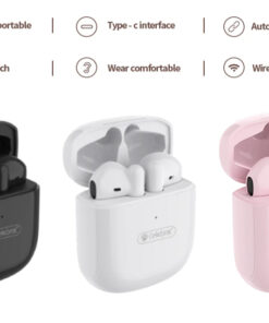 Alternative view of Celebrat Earphones Bluetooth Wireless W16 Pink
