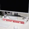 Monitor Stand LFS Comfort Organizer White with drawers