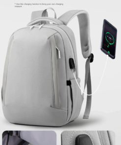 Urban Edge Hope Backpack Grey with USB port