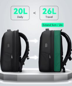 Alternative view of Mark Ryden Cache Deluxe Backpack Black 15.6" with USB, TSA Lock, Expandable, Airline Approved