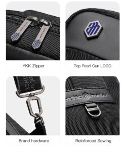 Arctic Hunter Crossbody ElegaCarry Backpack Black