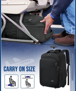 Urban Edge Travelflex Backpack Wheels Black - Ecomelani Cyprus