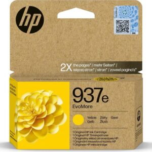 Original Yellow HP 937e EvoMore High Capacity XL Ink Cartridge 4S6W8NE Ecomelani Cyprus