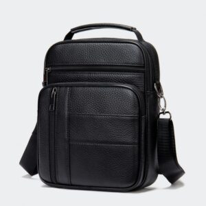 Urban Edge Monaco Leather Crossbody Bag Black Ecomelani Cyprus