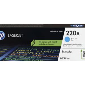 Original Cyan HP W2201A Toner Cartridge 220A from Ecomelani Cyprus