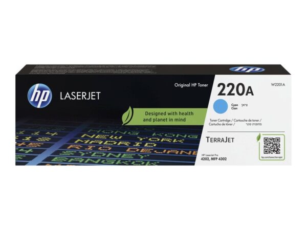 Original Cyan HP W2201A Toner Cartridge 220A from Ecomelani Cyprus