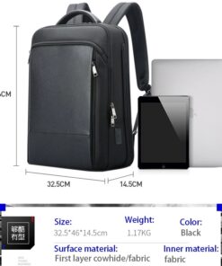 Bopai Boston Leather Business Expandable Laptop Backpack Ecomelani Cyprus 4