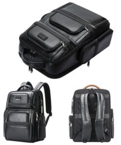 Alternative view of Bopai Warren Leather Business Travel Laptop Backpack