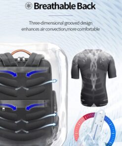 Bopai Warren Leather Business Laptop Backpack