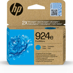 Original Cyan HP 924e EvoMore High Capacity XL Ink Cartridge 4K0U7NE Ecomelani Cyprus