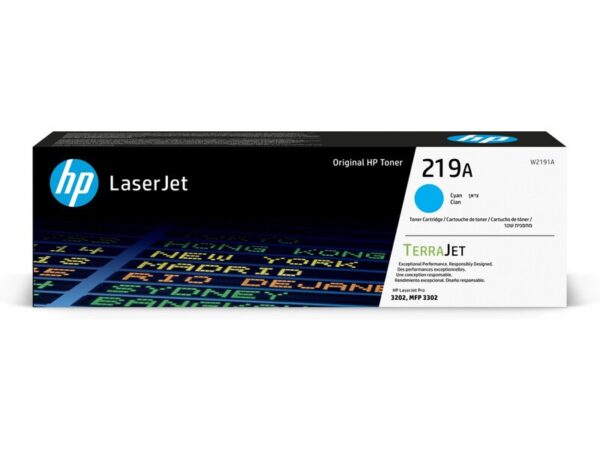 Original Cyan HP W2191A Toner Cartridge 219A from Ecomelani Cyprus