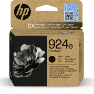 Original HP 924e EvoMore High Capacity XL Black Ink Cartridge 4K0V0NE from Ecomelani Cyprus