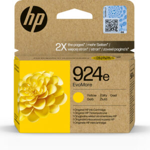 Original Yellow HP 924e EvoMore High Capacity XL Ink Cartridge 4K0U9NE Ecomelani Cyprus