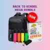 Arctic Hunter Revolve Backpack Black + A4 paper 80g + 16GB USB Flash Drive + Set of 4 Highlighters
