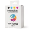 Replacement HP GT53XL/GT52 Ink Bottle Set (4 Colours) – high-yield CMYK refill pack for HP Ink Tank & Smart Tank printers. Available at Ecomelani Cyprus.