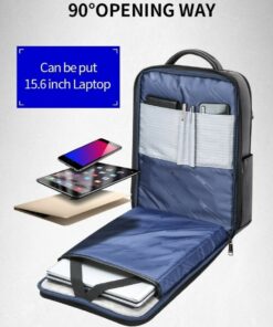 Alternative view of Bopai Altero Leather Laptop Backpack 15.6″