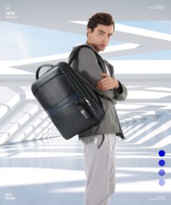 Alternative view of Bopai Velmont Leather Laptop Backpack 15.6″