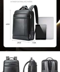 Bopai Verano Leather Laptop Backpack Ecomelani Cyprus