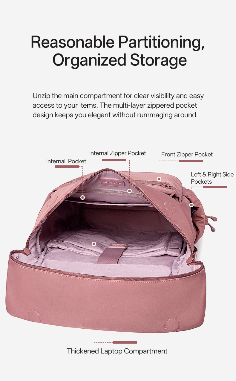 Urban Edge Velora Women Elegant Backpack Nostalgia Rose 15,6" - Image 7