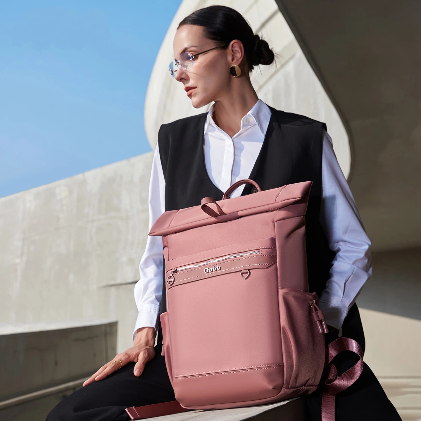 Urban Edge Velora Women Elegant Backpack Nostalgia Rose 15,6" - Image 4