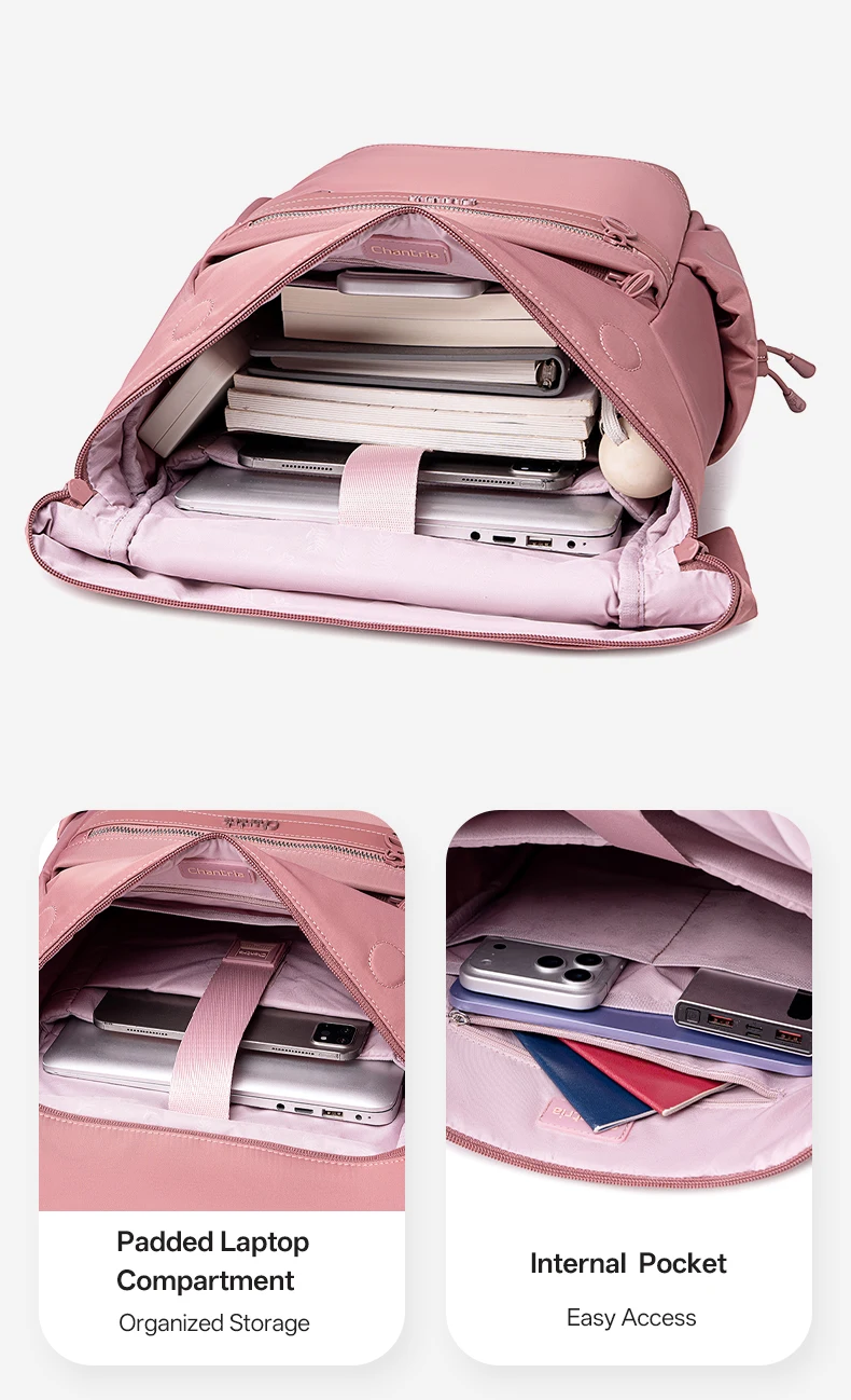 Urban Edge Velora Women Elegant Backpack Nostalgia Rose 15,6" - Image 9