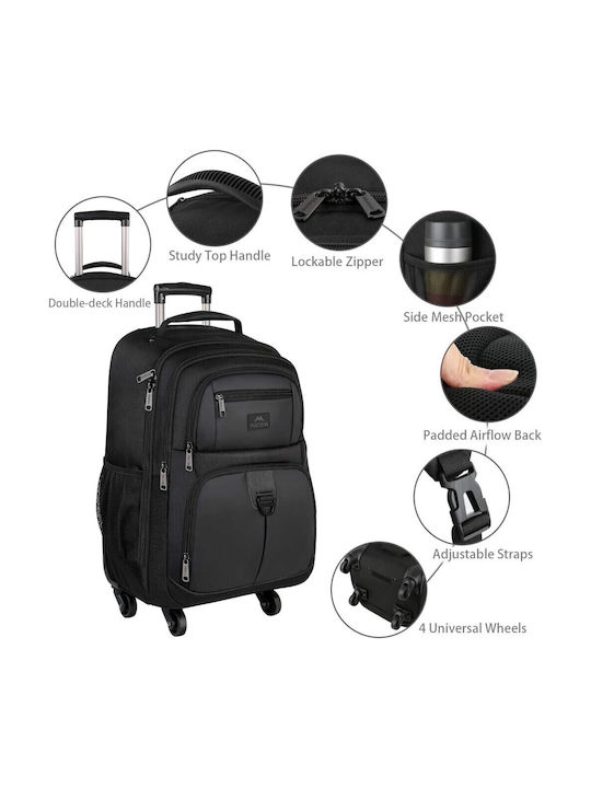 Matein Four Spinner Wheels18 inch Roller Business Backpack - Image 3