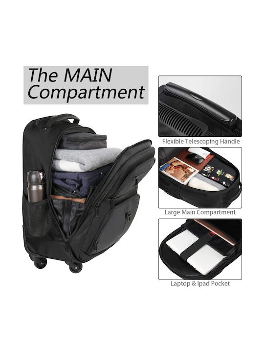 Matein Four Spinner Wheels18 inch Roller Business Backpack - Image 2