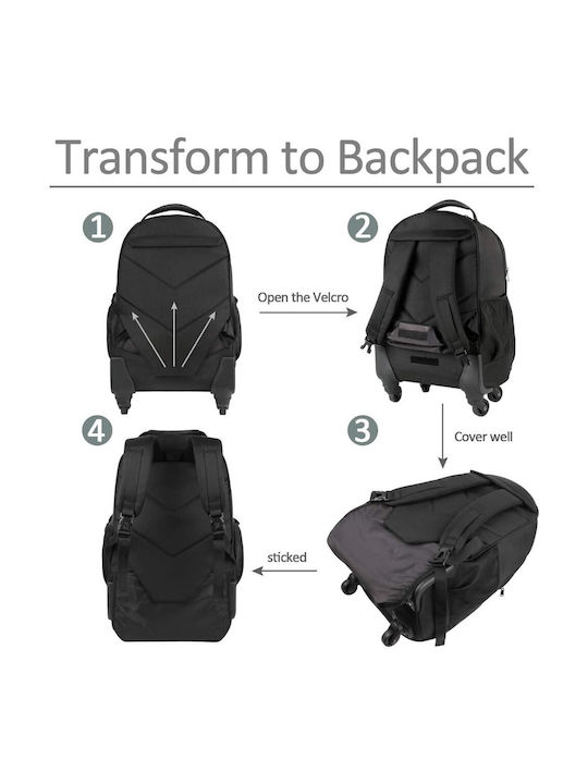 Matein Four Spinner Wheels18 inch Roller Business Backpack - Image 4