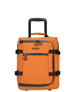 Enrico Benetti Stockholm Underseat Suitcase with Wheels 40x30x20cm Ecomelani Cyprus Orange